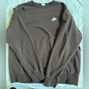 Nike brown crewneck